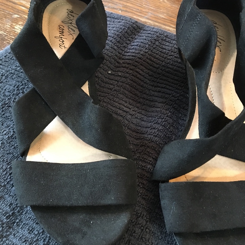 Black velvet dress shoes